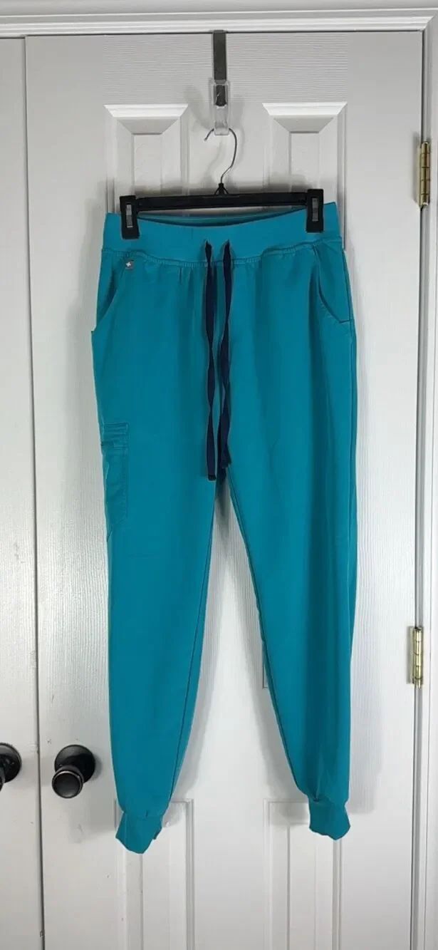 Figs Womens Teal Technical Collection Joggers Size Small